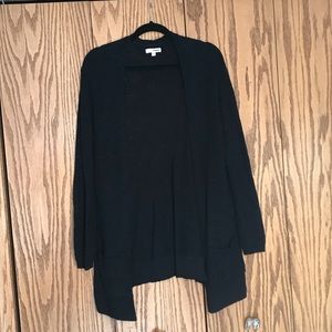 Black knit cardigan with pockets